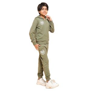 Venta al por mayor precio barato chándales niño conjuntos de ropa personalizada niños con capucha cremallera hasta Jogging chándal ropa de entrenamiento de Bangladesh - Product Image 2