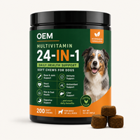 Marque privée OEM Beiyuan 24-en-1 Multivitamines et Probiotiques pour chiens et chats : Santé des articulations, de la peau et du pelage, digestion, système immunitaire – Action rapide