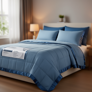 Edredón Extra Grande Alternativo a Plumón, Acolchado, Moderno, para Todas las Estaciones, de Poliéster, Rectangular, Lavable a Máquina - Product Image 2