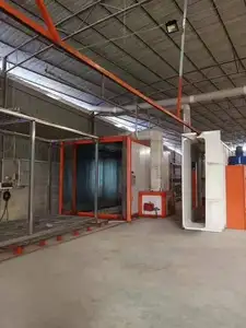 Aluminum Profile Powder Coating Spray Painting Line With Conveyor Chain System