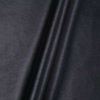 Tissu en cuir synthétique PU gaufré Nappa extensible tricoté 0,5 mm pour vêtements, robes, pantalons, gants, leggings