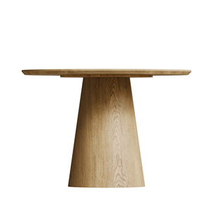 Wooden Circular Dining <b>Table</b> 43 Inch Modern Minimalist Round <b>Table</b> MDF Colored Surface - Product Image 6