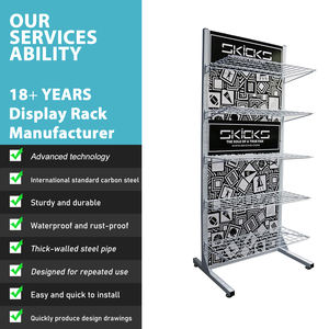 Especialidad Low Top Shoes Store Floor Standing Four Tiers Low Top Shoes Display Rack - Product Image 5