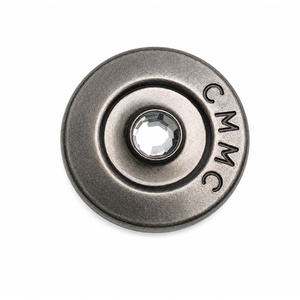 Boutons à pression en alliage de zinc de 12 mm avec logo personnalisé, placage et décoration en strass personnalisée pour jeans - Product Image 3