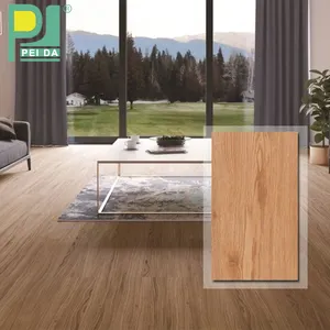 Nouveau plancher en bois de tuyau de PVC réutilisé en plastique de SPC pour le plancher intérieur de bâtiment