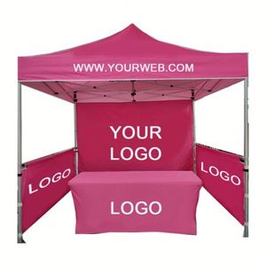 Custom Logo Hexagon <b>Frame</b> Pop up Gazebo Advertising Commercial <b>Tent</b> 3x3/3x4.5/3x6 Outdoor Fire-Resist 600D Fabric - Product Image 1