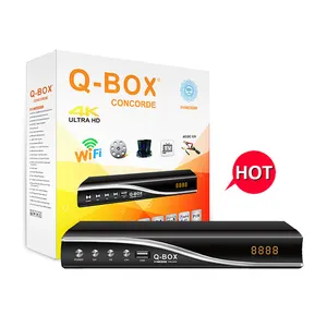 Q-BOX CONCORDE nuovo ricevitore echolink dvb-t tv digital booster antenna portatile decoder prezzo dvb-s2 dvb-t2 dvb-t2 264