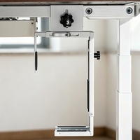 Support de processeur en acier suspendu réglable, support d'ordinateur durable à fixer sous le bureau, en vente