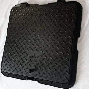 Couvercle de trou d'homme en PVC pour plancher complet Couvercle en plastique carré noir de 45mm d'épaisseur pour le drainage industriel et l'accès à la maintenance des services publics - Product Image 4