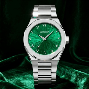 Reloj de Pulsera de Acero Inoxidable con Cristal de Cuarzo Japonés MIYOTA y Números Arábigos para Hombre, Modelo GM654, Estilo Ejecutivo, Resistente al Agua 5 BAR, en Oferta - Product Image 1