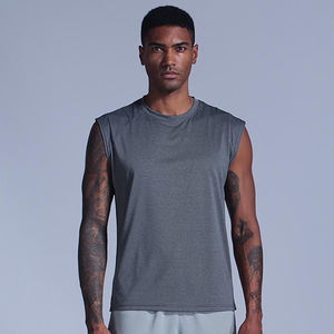 Ropa de gimnasio con logotipo personalizado para correr, ropa para correr, camisetas sin mangas de entrenamiento transpirables para músculos, ropa de gimnasio - Product Image 4