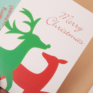 Vente en gros de petites cartes de voeux de Noël mignonnes papier cartonné vierge avec papier kraft fantaisie pour les célébrations de Noël d'<span class=keywords><strong>entreprise</strong></span> - Product Image 3