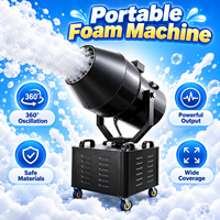 Pulvérisateur Électrique Haute Pression Longue Portée Portable pour Jardin, Canon à Mousse, Machine de Pulvérisation Extérieure pour Fêtes et Parcs d'Attractions