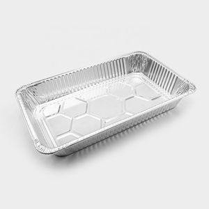 Chaud de grande taille approfondir pleine taille casserole de <span class=keywords><strong>table</strong></span> à vapeur jetable feuille d'<span class=keywords><strong>aluminium</strong></span> plaque de cuisson avec couvercle - Product Image 1