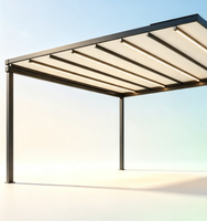 Auvent rétractable motorisé écologique avec structure en aluminium |   Télécommande étanche, anti-corrosion, anti-rongeurs, pour hôtel