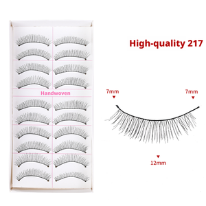 Pestañas Postizas de Hilo de Algodón con Aspecto de Visón Natural, Finas y Largas, de Taiwán, para Maquillaje Diario, Pestañas de Pedicel - Product Image 3