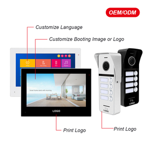 نظام أمان منزلي مع جهاز اتصال داخلي بالفيديو عبر واي فاي ذكي بشاشة 7 بوصات من تويا، جرس باب فيديو للشقق المتعددة مع 1/2/3/4 أزرار - Product Image 6