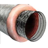 Connecteur de conduit flexible en aluminium isolé ISOKING avec installation facile pour CVC