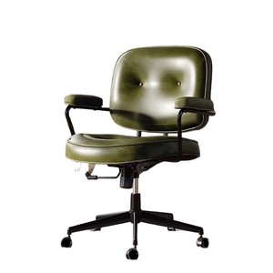 Chaise de bureau ergonomique vert militaire pivotante et réglable en hauteur pour bureau à domicile, bureau, chambre - Product Image 4