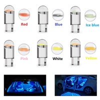 A80 couvercle en verre d'origine haute luminosité COB T10 W5W 194 168 LED ampoule de voiture vert rouge bleu ambre lampe de plaque d'immatriculation 12V lampe dôme