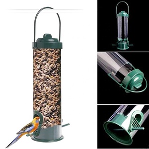 Alimentadores de comida y bebidas para pájaros, accesorios de jardín transparentes y automáticos, alimentador colgante de semillas para aves, nuevo estilo, 2023 - Product Image 2