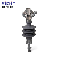 Isolateur de type broche pour ligne de transmission aérienne haute tension 33KV, matériau polymère composite, certifié IEC 61109, Chine