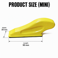 [RTS] 90x30mm Mini Hand Sanding Block Hook and Loop PU Foam Detail Manual Sander for Narrow Space Wood Abrasivos Lijas