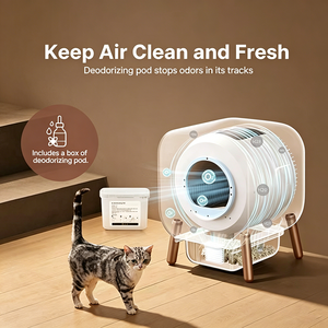 OEM New Model Smart Self-Cleaning Electric <b>Cat</b> <b>Litter</b> Box Easy Clean 75L Inner Space 15KG Capacity Deodorization - Product Image 4