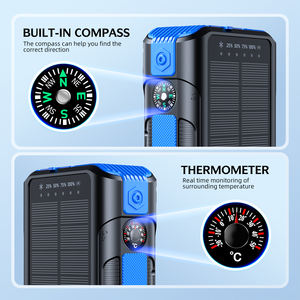 Power Bank Solare Impermeabile da 40000mAh con Cavi Integrati, <span class=keywords><strong>Ricarica</strong></span> Rapida PD22.5W e Luce LED - Product Image 3