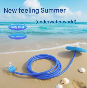 Snorkel Portátil para Respiración Subacuática, Dispositivo de Intercambio de Aire Reutilizable Azul para Buceo y Natación - Product Image 6