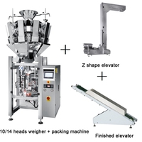 Machine d'emballage automatique 2 en 1 pour snacks, croutons, chips de banane, bonbons gélifiés, popcorn, aliments soufflés