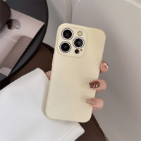 Coque de Téléphone Portable Tout Inclus en Silicone Couleur Pure Simple pour iPhone 16 15 14 13 12 11 Pro Max XS Max XR X XS 7 8 Plus