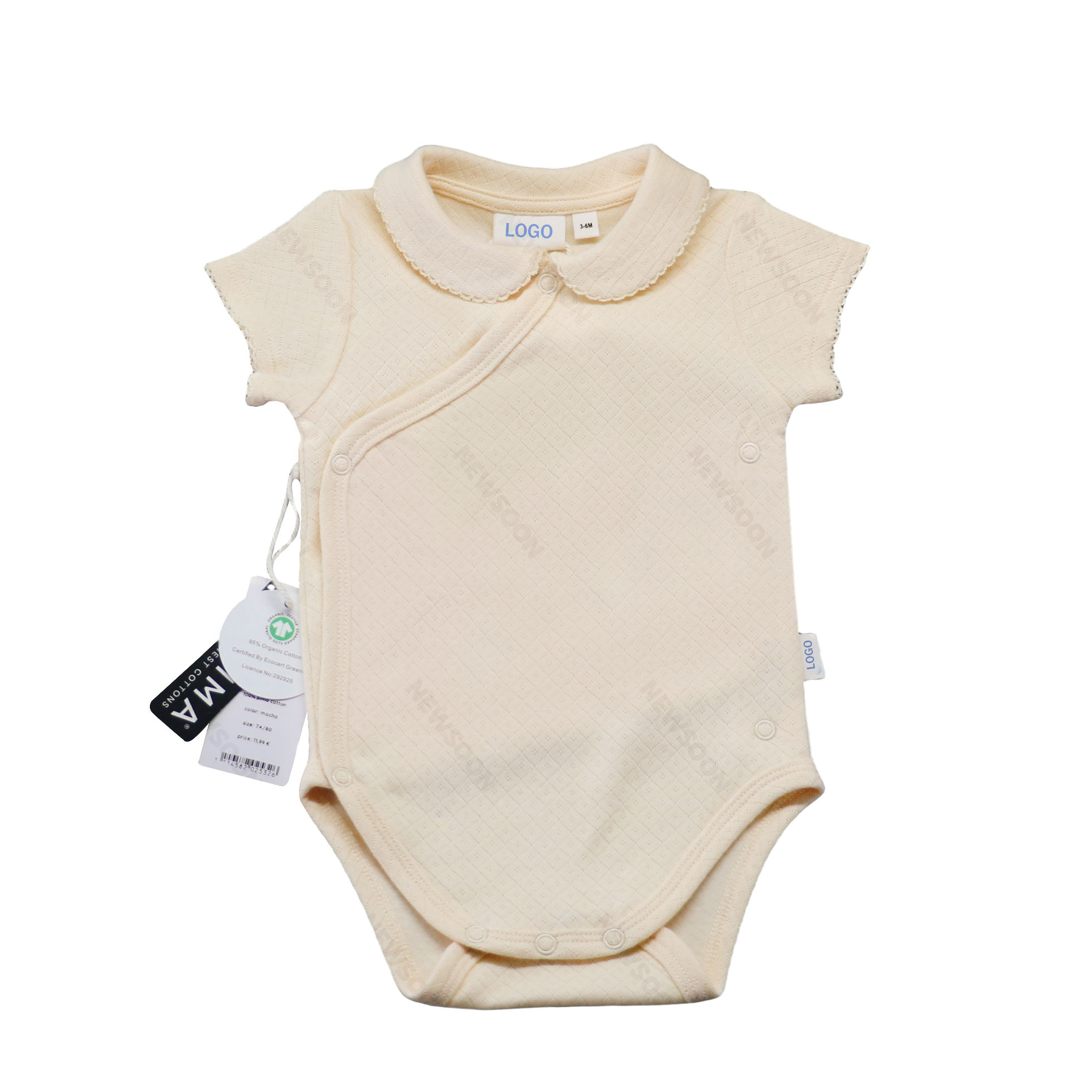 Organic Pima Cotton Baby Kids Clothes Romper Gots Certified Long