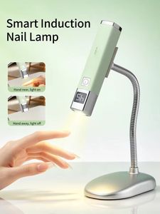 Lampe à ongles UV LED rechargeable avec capteur automatique IA, batterie intégrée USB, séchoir à ongles rapide pour manucure en gel, idéale pour usage domestique et professionnel - Product Image 2
