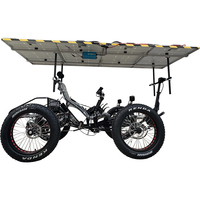 TrikExplor Electric Bafang 500w Quad couché tout-terrain à gros pneus F420E avec panneau solaire