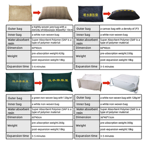Protection contre les inondations pour les portes de <span class=keywords><strong>garage</strong></span> en sous-sol, sac de sable anti-inondation réutilisable, léger, non tissé, à activation par l'eau, à déploiement rapide - Product Image 6