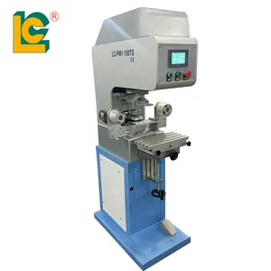 Máquina de impresión de almohadilla eléctrica de un solo color de alta calidad con impresora de almohadilla de sistema servo de Control PLC para pluma de juguete