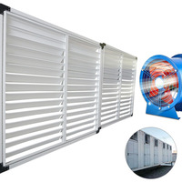 Volet d'évacuation horizontal carré en plastique, anti-ouragan, écologique, à gravité, pour fenêtre, garantie 5 ans, OEM
