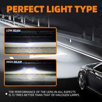 SFIDA 2,5 pouces Installation sans perçage LD-2 Phare de voiture à LED Lentille de phare 62 Watts 6000K Bi LED Projecteur 6200LM pour systèmes d'éclairage automobile