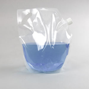 <span class=keywords><strong>ถุง</strong></span>ใส่น้ำแบบพกพา มีหูหิ้วพลาสติกพับได้ สำหรับบรรจุภัณฑ์เครื่องดื่มเบียร์แบบกำหนดเอง เกรดอาหาร พร้อมจุกใสสำหรับของเหลว เช่น น้ำยาซักผ้า - Product Image 6