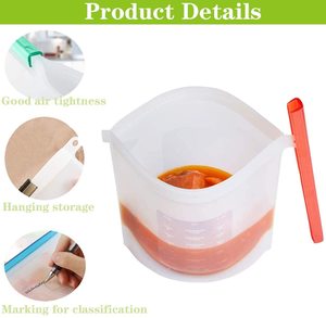 في حاوية سيليكون ، أكياس قابلة لإعادة الاستخدام لتخزين الفريزر - Product Image 3