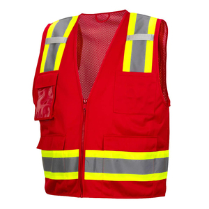 Gilet de travail haute performance sur mesure, léger, de sécurité industrielle, haute visibilité, réfléchissant - Product Image 4