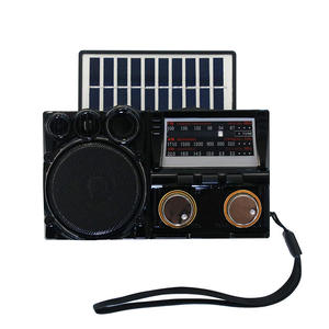Solar Powered AM FM SW Multi Band Portable Radio With Built In Speaker And <b>Rechargeable</b> <b>Battery</b> For Outdoor Use - Product Image 1