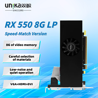 Brand New UNIKA Radeon RX 550 8GD5 LP GRAPHICS CARD,SHU PEI BAN, Factory Price,GAMING Graphics Card
