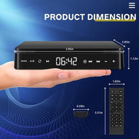 Lecteur DVD portable haute définition, lecteur de disques, lecteur VCD, mini lecteur CD, écran LCD, télécommande, alimentation par prise secteur pour usage domestique