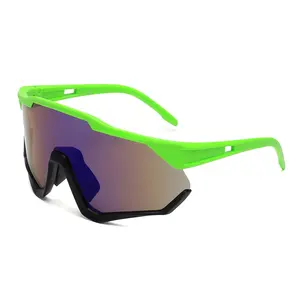 TR90 polarisierte Sonnenbrille Frauen Spiegel Sport Sonnenbrille Männer UV400 Punk Shades Bunte Mode Brillen