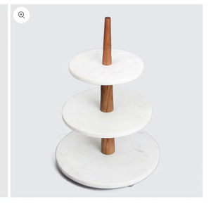 Factory <strong>Dessert</strong> Plates 3 Tiers Marble Cake Stand Cake <strong>Tray</strong> for Housewarming Birthday Party Wedding - Product Image 3