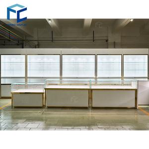 Nuevo diseño de interiores, joyería, decoración, muebles, tienda de joyas blanca personalizada, Mostrador de exhibición, vitrina de joyería de madera - Product Image 5