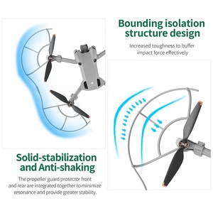 Startrc ตัวป้องกันใบพัดสำหรับ DJI MINI <span class=keywords><strong>4</strong></span> <span class=keywords><strong>Pro</strong></span> ชิ้นส่วนอะไหล่ที่ถอดออกได้อุปกรณ์ประกอบฉากเพื่อความปลอดภัยฝาครอบอุปกรณ์เสริมสำหรับโดรน - Product Image 4