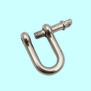 RICHWITS 304 Stainless Steel D-<b>Shackle</b> Dee and Snap <b>Shackles</b> for Hardware Galvanized Chain Link Lifting <b>Shackle</b> - Product Image 5